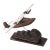 Art Deco Anthoine Art Bois Carved Wood and Metal Seaplane Model on Stand For Sale