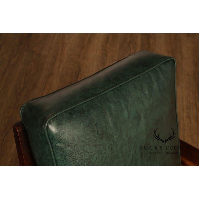 Limbert Arts & Crafts Antique Mission Oak Lounge Chair And Rocking Chair For Sale - Image 11 of 18