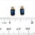 Natural Sapphire Diamond Earrings 14k Gold 2.14 TCW Certified For Sale In New York - Image 6 of 11