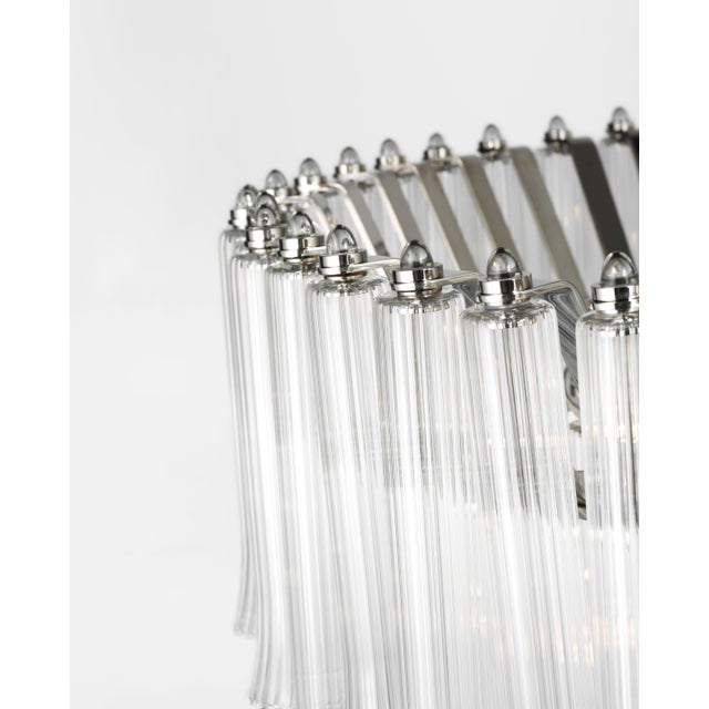 Traditional Julie Neill for Visual Comfort Signature Lorelei X-Large Chandelier in Polished Nickel with Clear Glass For Sale - Image 3 of 10