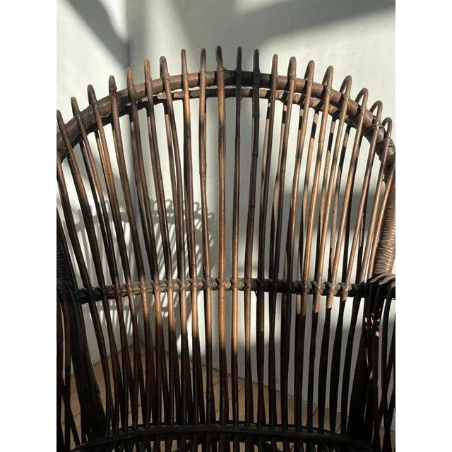 Wood Set of Bamboo Armchairs from Dalvera, 1960s For Sale - Image 7 of 8