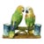 Rare Delphin Massier Parrots Figural Vase For Sale
