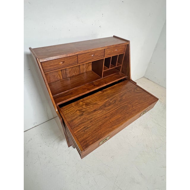1960s C. 1960s Anglo-Indian Danish Modern Style Secretary Desk / Vanity by Hayat For Sale - Image 5 of 11