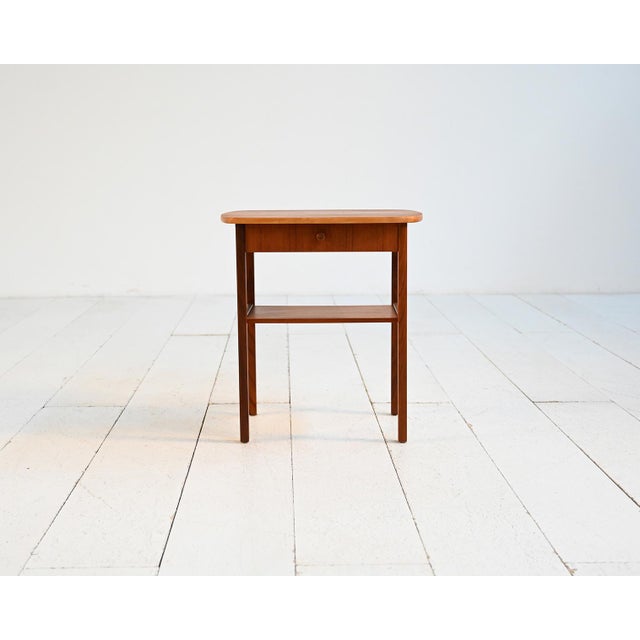 Scandinavian Teak Bedside Table, 1960s For Sale - Image 10 of 10