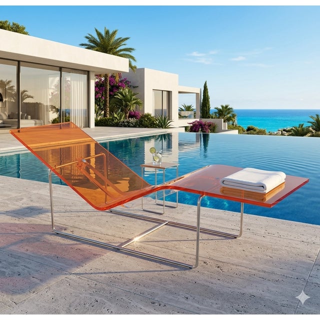 This sculptural “Out/In” lounger was designed by award-winning French designer Jean-Marie Massaud for the renowned Italian...