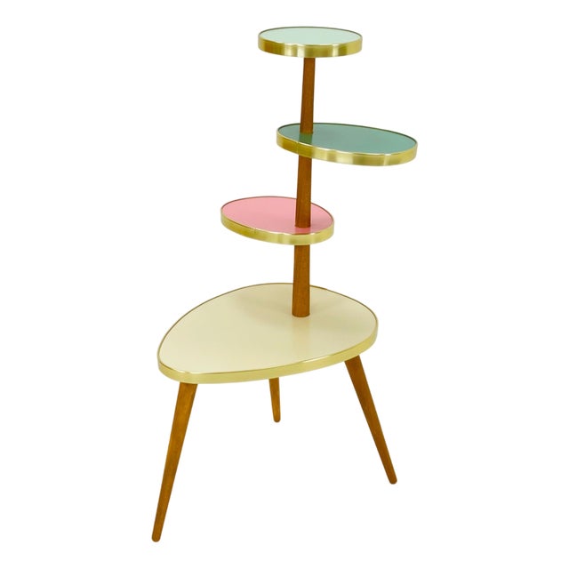 Large Mid-Century Minimalist Plant Stand, Germany, 1950s For Sale
