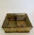 American Primitive Mustard Color Divided Cutlery Tray For Sale - Image 4 of 11