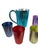 Vintage, Colorful, Sunburst, Pitcher, and Glassware 7 Piece Set in Colorful Aluminum For Sale In Las Vegas - Image 6 of 6