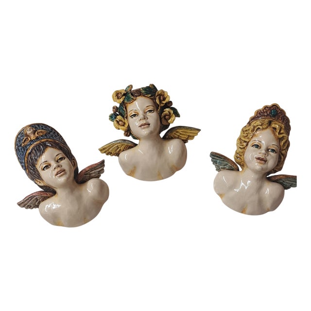 Ceramic Angels from Seville, 2002, Set of 3 For Sale