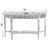 Traditional Astor 54"W Demilune Console Table, Dark Burl For Sale - Image 3 of 8
