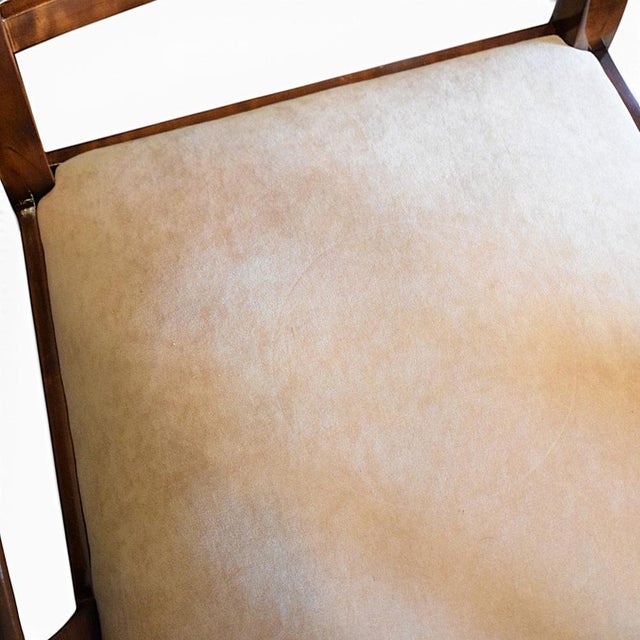 Beige Vintage Art Deco Armchair in Wood, 1930s For Sale - Image 8 of 10