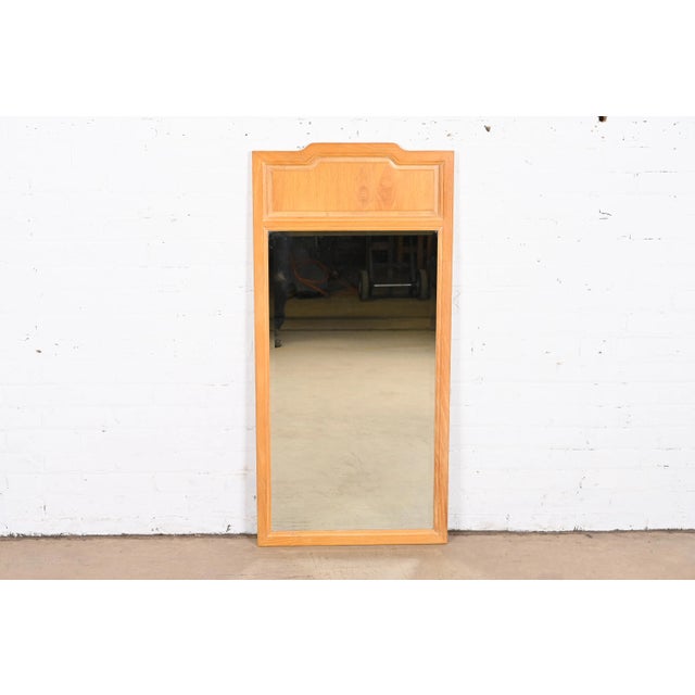 Brown Henredon Mid-Century Modern Sculpted Ash Framed Wall Mirror For Sale - Image 8 of 8