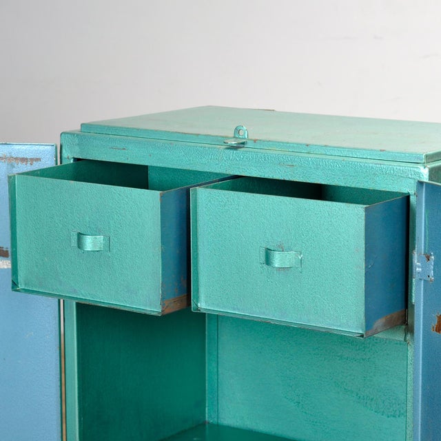 1970s Industrial Iron Cabinet, 1970s For Sale - Image 5 of 15
