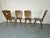 Black Vintage Brutalist Oak Dining Chairs, 1960s, Set of 4 For Sale - Image 8 of 9