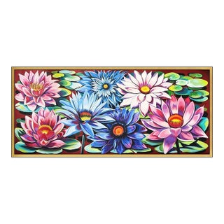 1980s Water Lilies II, Lowell Nesbitt For Sale