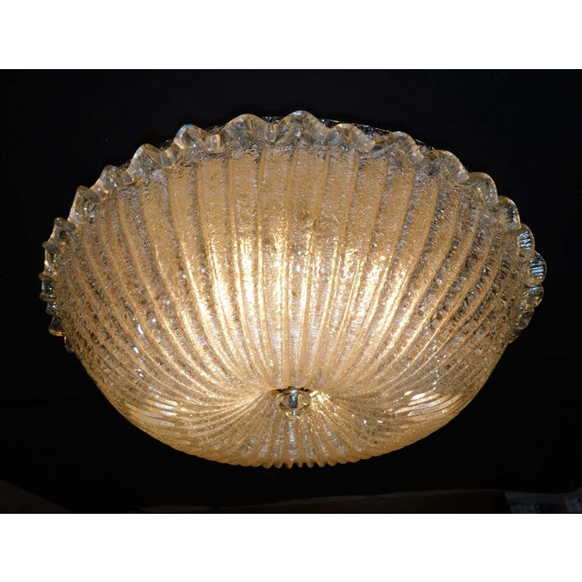 1960s Graniglia Flush Mount Attributed to Barovier e Toso For Sale - Image 6 of 7