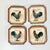 Farmhouse Late 20th Boho Chic Farmhouse Chicken Appetizer Plates - A Set of 4. For Sale - Image 3 of 10