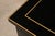 Wood Custom Black Lacquered 12 Foot Extendable Dining Table With Gold Line Inlay For Sale - Image 7 of 18