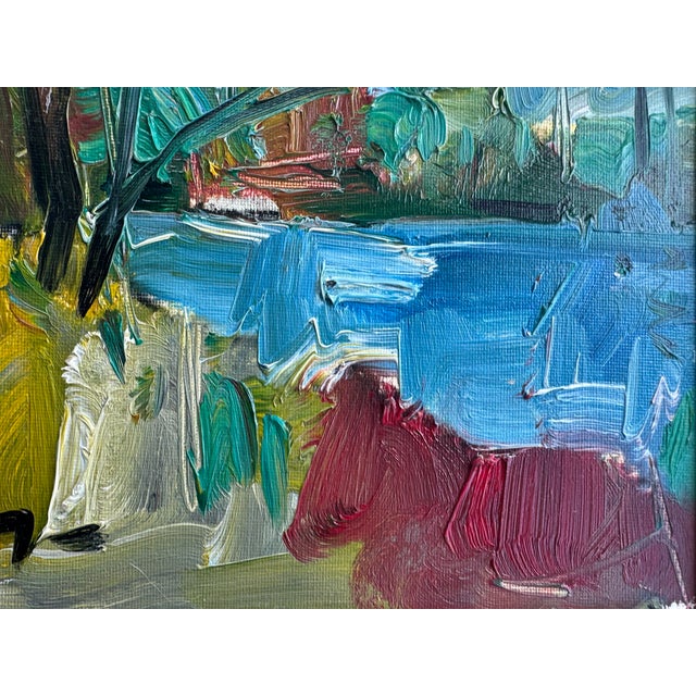 2018 Oil Abstract Expressionist Jose Trujillo Riverbed, Framed For Sale In Houston - Image 6 of 8