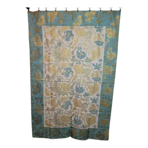 Flowers 10 Sateen Linen Throw
