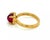 Red Tiffany & Co. Picasso Rubellite Sugar Stacks 18k Yellow Gold Ring - Size 4 For Sale - Image 8 of 9