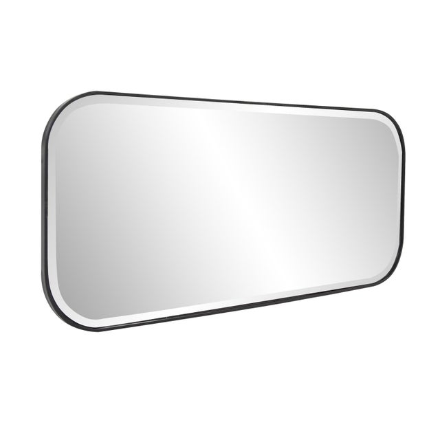 Kenneth Ludwig Chicago Matte Black Metal Dressing Mirror For Sale - Image 4 of 10