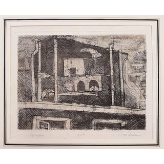 Vita di Pace - Original Etching by Luigi Bartolini - 1957 1957 For Sale