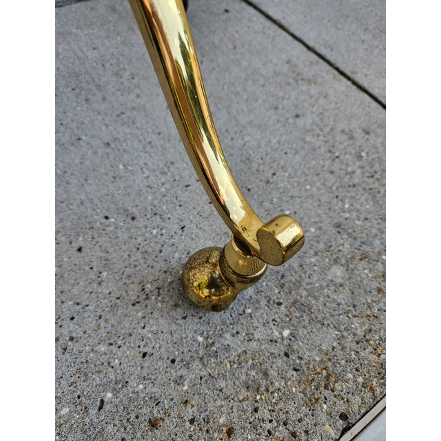 Italian Brass and Chrome Ram's Head Valet -in the Style of Maison Jansen For Sale - Image 16 of 16