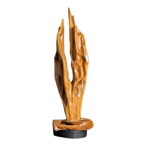 1950s Mid-Century Modern Organic Abstract Wood Sculpture