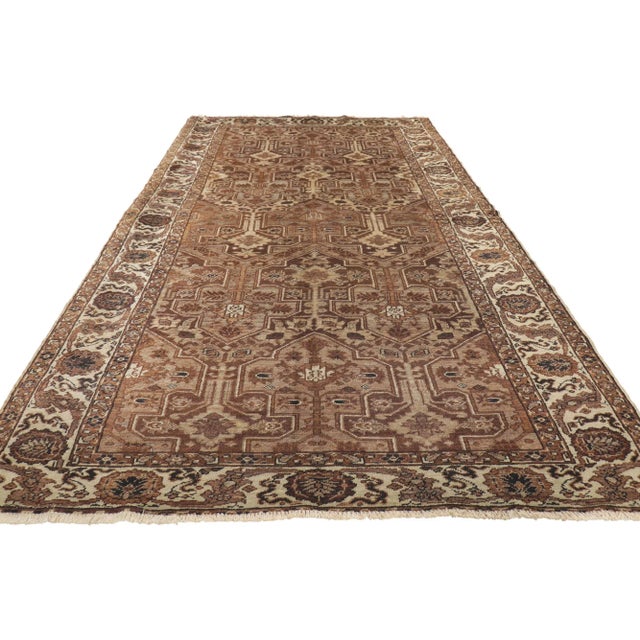 Modern Vintage Turkish Sivas Rug - 04'04 x 08'02 For Sale - Image 3 of 10