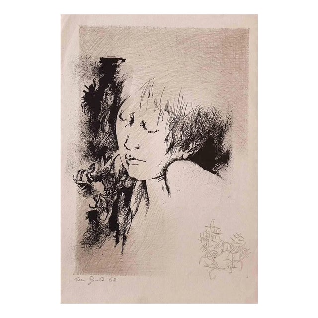 Leo Guida, Woman, Offset Print, 1962 For Sale