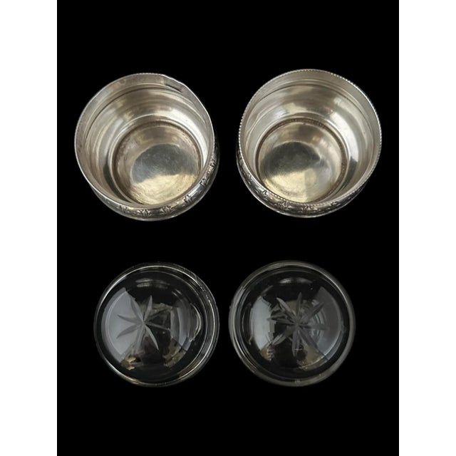 English Sterling Silver Salt Dips/ Cellars, Sheffield, Circa 1886 For Sale - Image 4 of 12