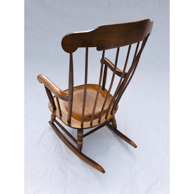 Nichols & Stone C.70’s Maple Rocking Chair/Stencil Chairish