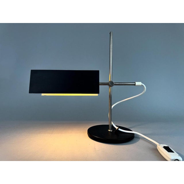 Mid-Century Minimalist Adjustable Table Lamp, Czechoslovakia, 1970s For Sale - Image 11 of 15