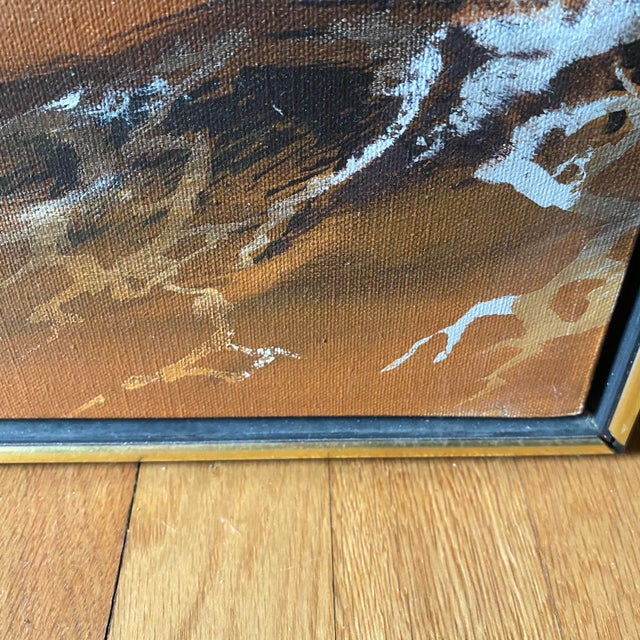 Vintage Monumental Coastal Oil Painting Walter Sherwood For Sale - Image 17 of 17