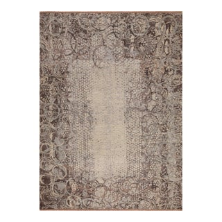 Modern Transitional Gray Rug For Sale
