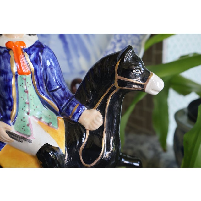1960s Staffordshire-Style Dick Turpin & Tom King Figures – Pair For Sale - Image 11 of 18