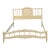 Mid Century French Provincial Style Cream Painted and Partial Gilt Full Size Bed For Sale