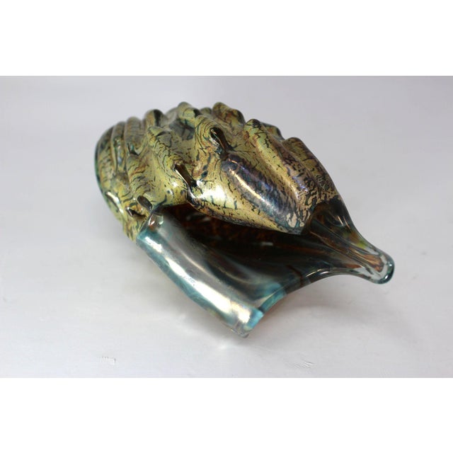 Traditional Murano Glass Sea Shell by Seguso Viro For Sale - Image 3 of 4