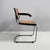 Mid-Century Modern Mid-Century Modern Italian Chair with Armrest in Straw, Black Wood, and Steel, 1960s For Sale - Image 3 of 18