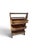 Mid-20th Century Vintage Burnt Bamboo 3-Tier Standing Butler Caddy / Bar Cart. It features a unique "tortoiseshell" or...