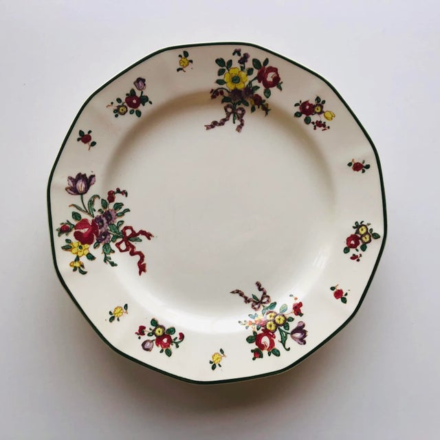 Vintage Royal Doulton Old Leeds Spray Salad Plates- Set of 4 For Sale In New York - Image 6 of 6