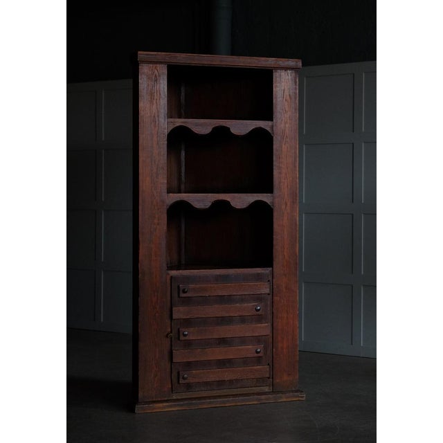 Wood Corner Cabinet Sandhamn attributed to Axel-Einar Hjorth for Nordiska Kompaniet, Nordic Company, 1931 For Sale - Image 7 of 15