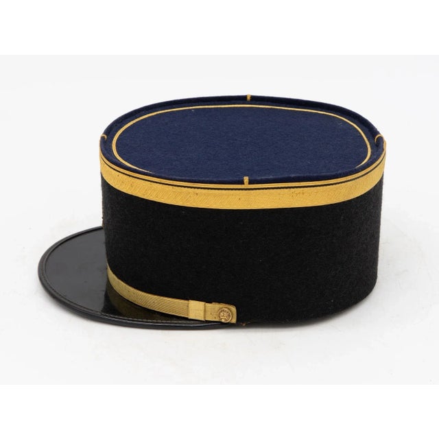 A rare French Military Academy Officer's hat or cap from the 1970s. These special and unique hats are part of the uniform...