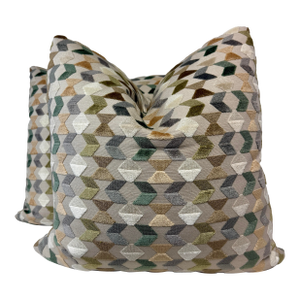 Kravet "Modern Velvets" #36979-335 22" Pillows-a Pair