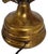 Mid-Century Italian Hollywood Regency Gilt Iron Daisy & Tulip Tole Lamp For Sale - Image 11 of 16