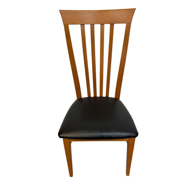 Vintage Italian Modern High-Back Dining Chairs - Set of 6 For Sale - Image 4 of 9