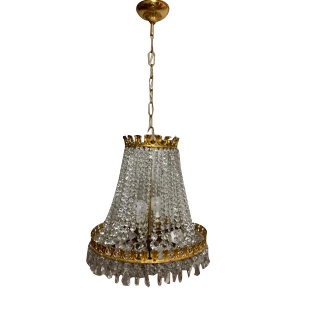French Empire Chandelier, 1960s For Sale