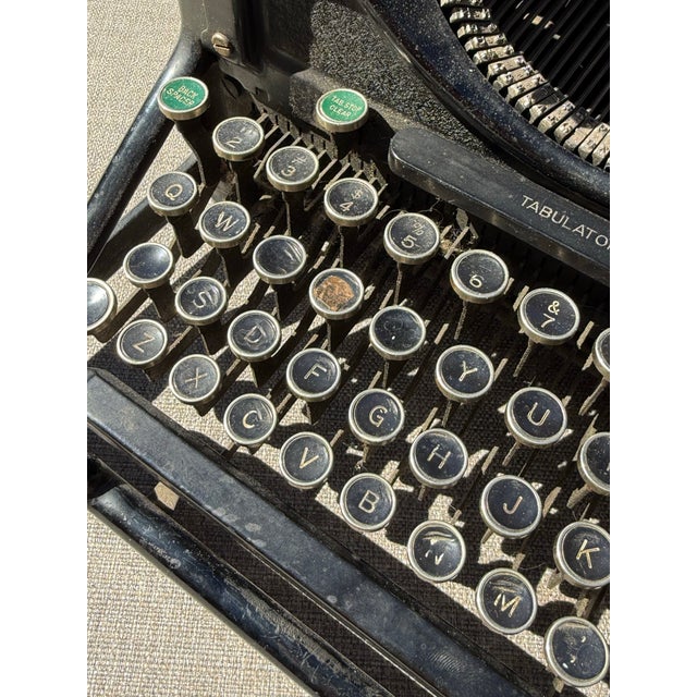 Antique 1935 Underwood No. 11 Wide-Carriage Typewriter For Sale - Image 11 of 12