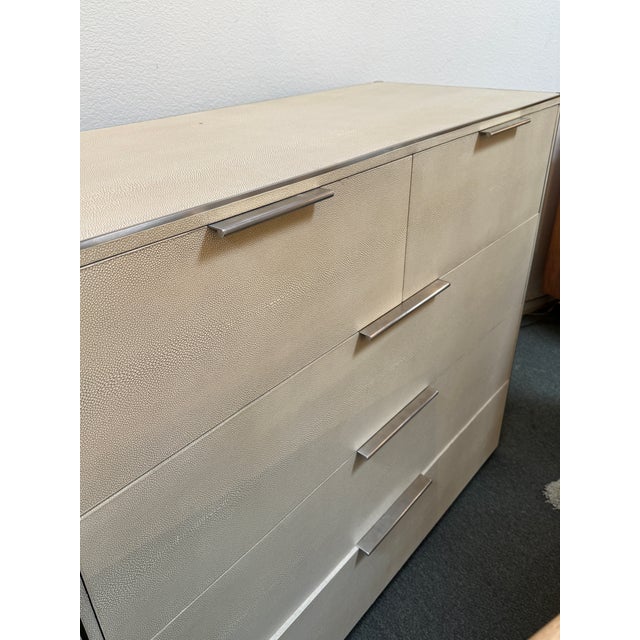 Restoration Hardware Baby & Child Clio Shagreen Dresser, Large For Sale - Image 11 of 12